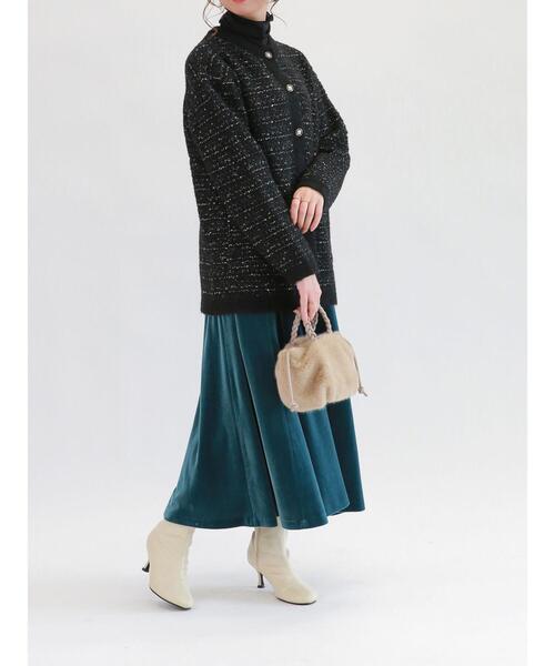 Te chichi（テチチ）の「ラメタートルネックカットソー（Tシャツ/カットソー・レディース・ゴールド/シルバー/ブラック・ﾌﾘ-）」の9枚目の写真