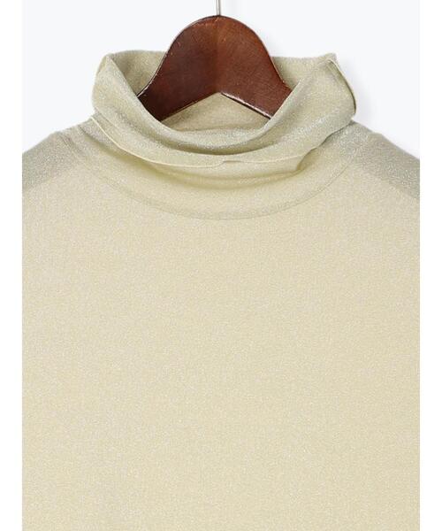 Te chichi（テチチ）の「ラメタートルネックカットソー（Tシャツ/カットソー・レディース・ゴールド/シルバー/ブラック・ﾌﾘ-）」の15枚目の写真