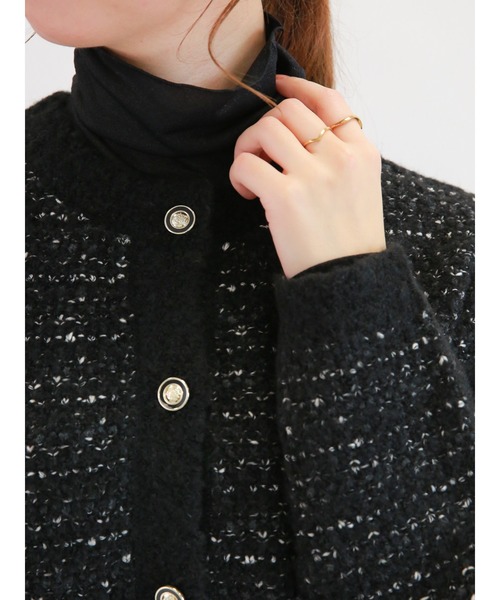 Te chichi（テチチ）の「ラメタートルネックカットソー（Tシャツ/カットソー・レディース・ゴールド/シルバー/ブラック・ﾌﾘ-）」の2枚目の写真