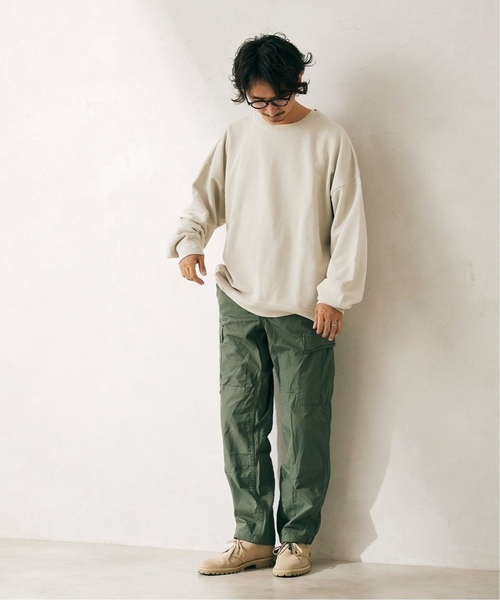 JOURNAL STANDARD relume（ジャーナルスタンダード　レリューム）の「CALIFORNIA UPCYCLE クルーネックスウェット（スウェット・メンズ・ライトグレー/ダークブルー/ブラック系その他/イエロー・MEDIUM/LARGE）」の17枚目の写真