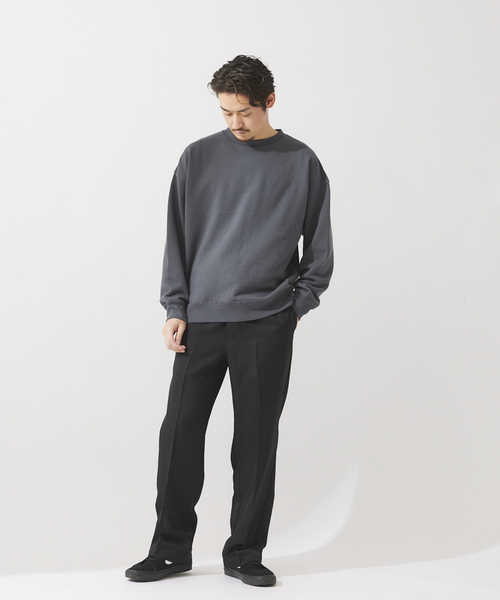 JOURNAL STANDARD relume（ジャーナルスタンダード　レリューム）の「CALIFORNIA UPCYCLE クルーネックスウェット（スウェット・メンズ・ライトグレー/ダークブルー/ブラック系その他/イエロー・MEDIUM/LARGE）」の5枚目の写真