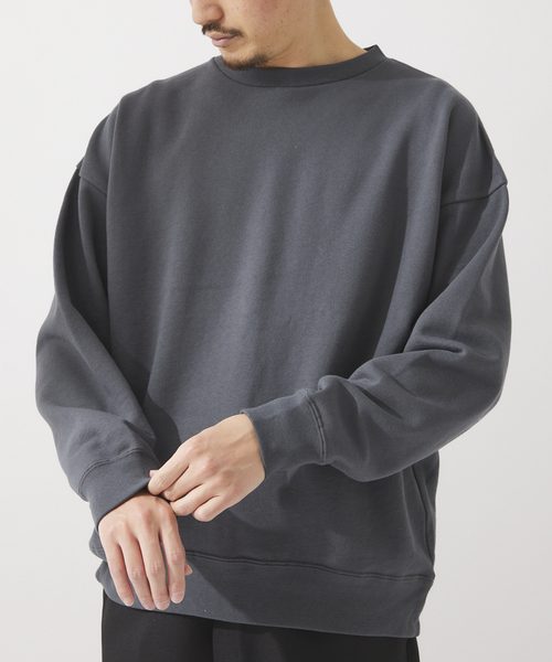 JOURNAL STANDARD relume（ジャーナルスタンダード　レリューム）の「CALIFORNIA UPCYCLE クルーネックスウェット（スウェット・メンズ・ライトグレー/ダークブルー/ブラック系その他/イエロー・MEDIUM/LARGE）」の9枚目の写真