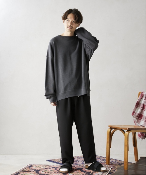 JOURNAL STANDARD relume（ジャーナルスタンダード　レリューム）の「CALIFORNIA UPCYCLE クルーネックスウェット（スウェット・メンズ・ライトグレー/ダークブルー/ブラック系その他/イエロー・MEDIUM/LARGE）」の21枚目の写真