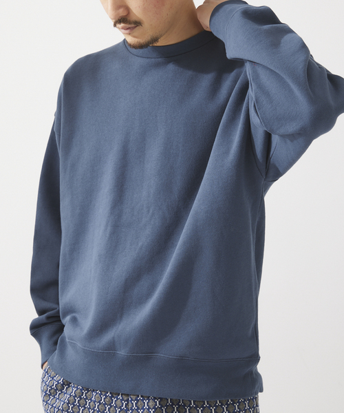 JOURNAL STANDARD relume（ジャーナルスタンダード　レリューム）の「CALIFORNIA UPCYCLE クルーネックスウェット（スウェット・メンズ・ライトグレー/ダークブルー/ブラック系その他/イエロー・MEDIUM/LARGE）」の6枚目の写真