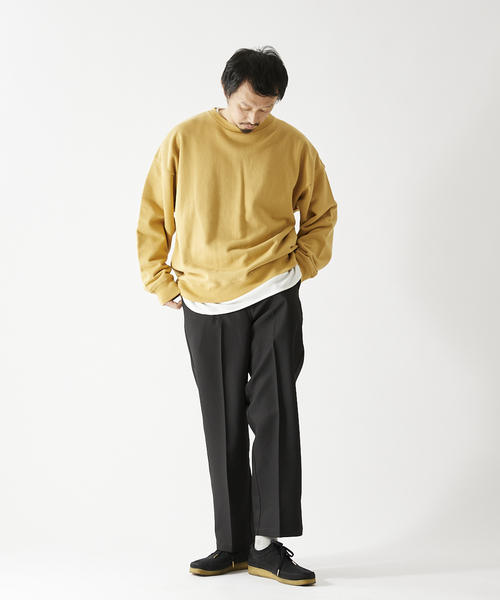 JOURNAL STANDARD relume（ジャーナルスタンダード　レリューム）の「CALIFORNIA UPCYCLE クルーネックスウェット（スウェット・メンズ・ライトグレー/ダークブルー/ブラック系その他/イエロー・MEDIUM/LARGE）」の11枚目の写真