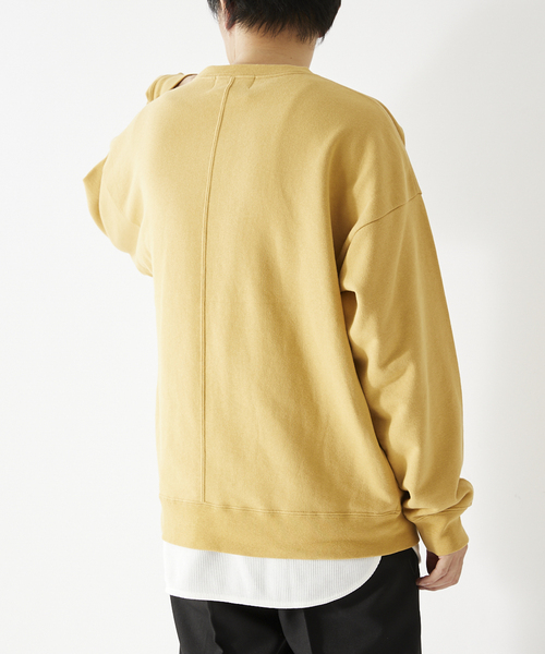 JOURNAL STANDARD relume（ジャーナルスタンダード　レリューム）の「CALIFORNIA UPCYCLE クルーネックスウェット（スウェット・メンズ・ライトグレー/ダークブルー/ブラック系その他/イエロー・MEDIUM/LARGE）」の20枚目の写真