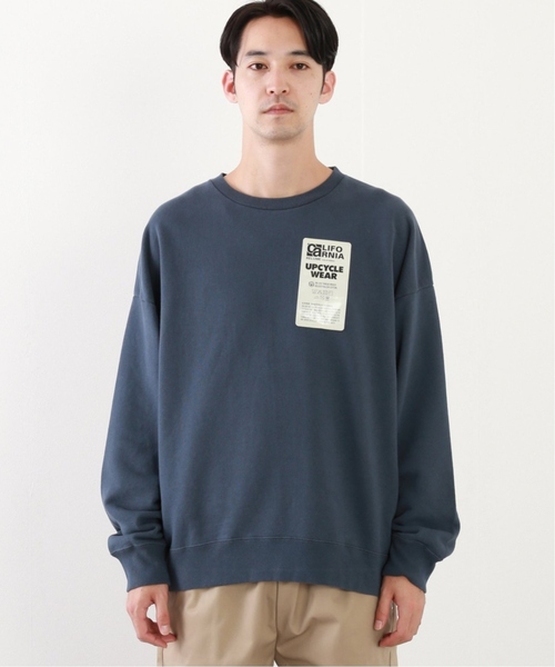 JOURNAL STANDARD relume（ジャーナルスタンダード　レリューム）の「CALIFORNIA UPCYCLE クルーネックスウェット（スウェット・メンズ・ライトグレー/ダークブルー/ブラック系その他/イエロー・MEDIUM/LARGE）」の8枚目の写真