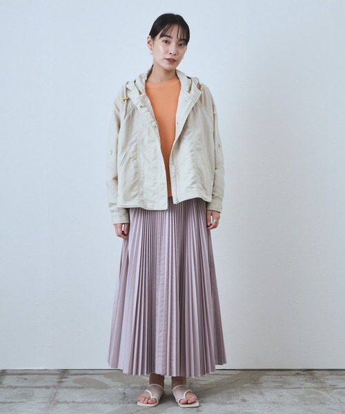 audrey and john wad（オードリーアンドジョンワッド）の「ミラノリブクルーネックプルオーバー -手洗い可-（ニット/セーター・レディース・ブラック/ライトグリーン/オレンジ・FREE）」の15枚目の写真