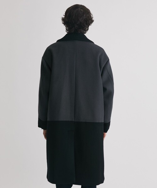UNITED TOKYO（ユナイテッドトウキョウ）の「COLOR BLOCK ULSTER COAT（ダウンジャケット/コート・メンズ・ネイビー/ダークグレー・2/1）」の8枚目の写真