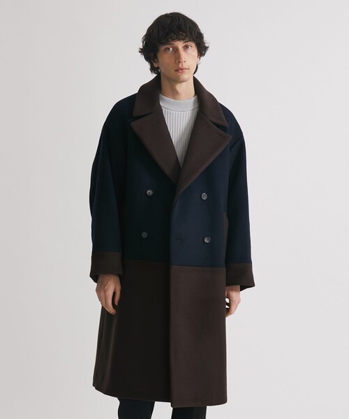 UNITED TOKYO（ユナイテッドトウキョウ）の「COLOR BLOCK ULSTER COAT（ダウンジャケット/コート・メンズ・ネイビー/ダークグレー・2/1）」の18枚目の写真