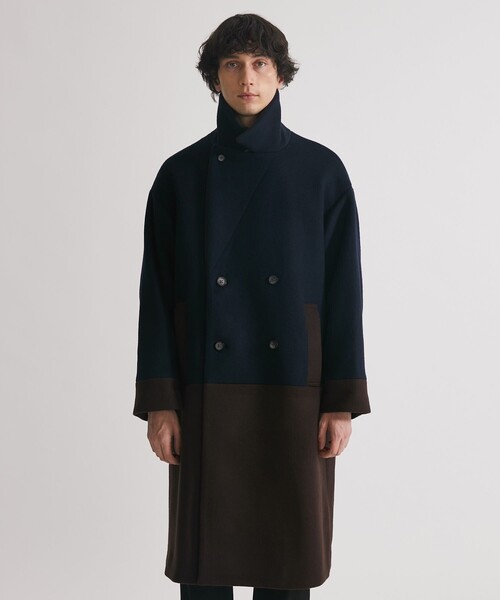 UNITED TOKYO（ユナイテッドトウキョウ）の「COLOR BLOCK ULSTER COAT（ダウンジャケット/コート・メンズ・ネイビー/ダークグレー・2/1）」の20枚目の写真