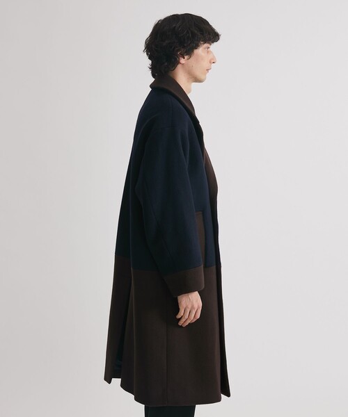 UNITED TOKYO（ユナイテッドトウキョウ）の「COLOR BLOCK ULSTER COAT（ダウンジャケット/コート・メンズ・ネイビー/ダークグレー・2/1）」の21枚目の写真
