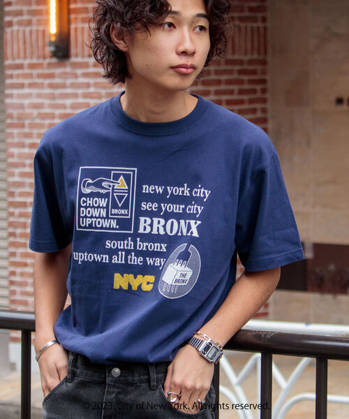 GOOD ROCK SPEED（グッドロックスピード）の「【GOOD ROCK SPEED/グッドロックスピード】NYCプリントTシャツ（Tシャツ/カットソー・メンズ・ライトグレー/ネイビー/ホワイト・M/L）」の4枚目の写真