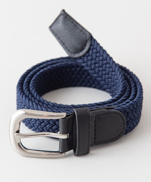 JEANS MATE（ジーンズメイト）の「30mm　ゴムメッシュベルト（ベルト・メンズ・ブラック/ベージュ/ネイビー・FREE）」の3枚目の写真