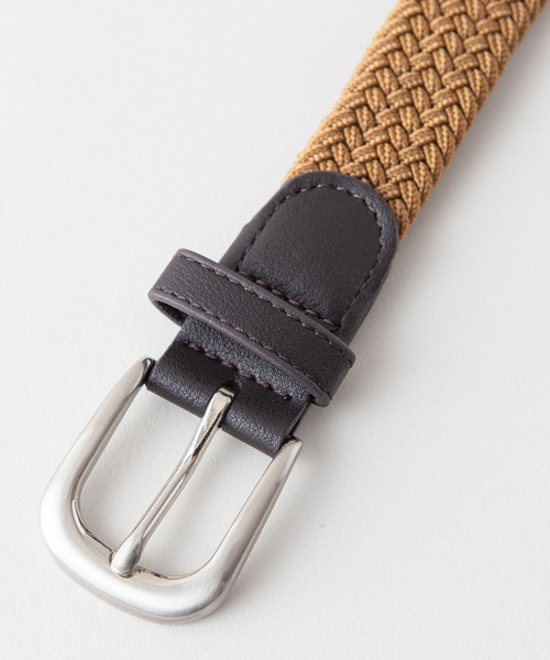 JEANS MATE（ジーンズメイト）の「30mm　ゴムメッシュベルト（ベルト・メンズ・ブラック/ベージュ/ネイビー・FREE）」の4枚目の写真