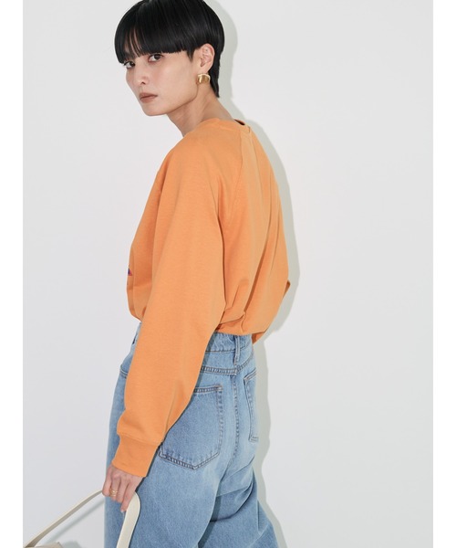 AMERICAN HOLIC(アメリカンホリック)の「ラグランスリーブロゴカットプルオーバー(Tシャツ/カットソー・レディース・オフホワイト/ネイビー/オレンジ・M/L)」の9枚目の写真