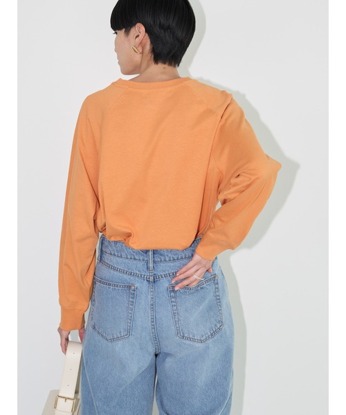 AMERICAN HOLIC(アメリカンホリック)の「ラグランスリーブロゴカットプルオーバー(Tシャツ/カットソー・レディース・オフホワイト/ネイビー/オレンジ・M/L)」の10枚目の写真
