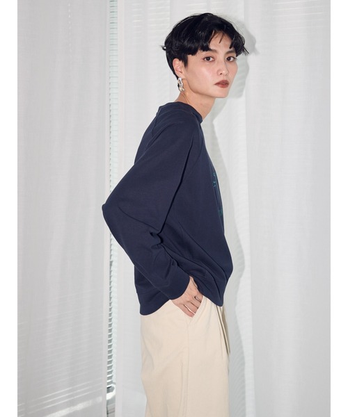 AMERICAN HOLIC(アメリカンホリック)の「ラグランスリーブロゴカットプルオーバー(Tシャツ/カットソー・レディース・オフホワイト/ネイビー/オレンジ・M/L)」の15枚目の写真