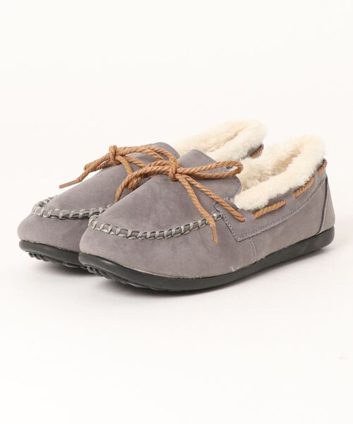 STYLEBLOCK(スタイルブロック)の「内ファーモカシンシューズ(パンプス・レディース・ブラウン/レッド/ブラック/グレー・40/38/39/41/35/36/37)」の3枚目の写真