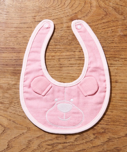 CUISINE HABITS（クイジーヌハビッツ）の「BABY GAUZE BIB ビブ スタイ（ベビーギフト・キッズ・ピンク/ブルー・フリー）」の2枚目の写真