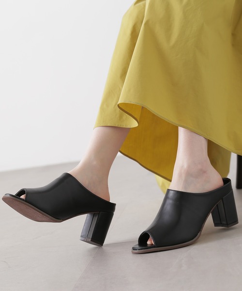 N.(N. Natural Beauty Basic)(エヌエヌナチュラルビューティーベーシック)の「◆ミュールサンダル(サンダル・レディース・ナチュラル/ブラック/ベージュ・SMALL/MEDIUM/LARGE)」の2枚目の写真