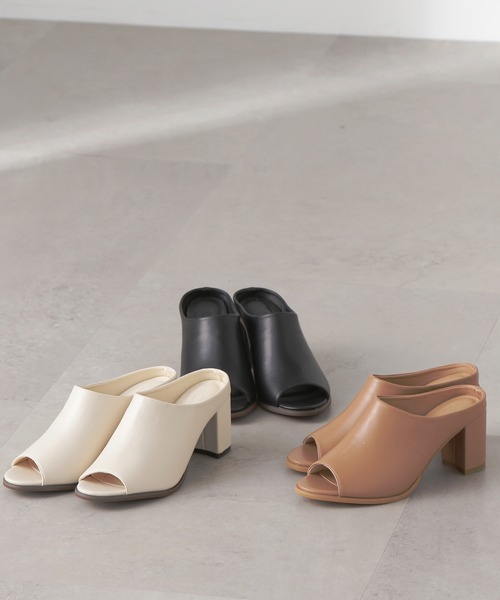 N.(N. Natural Beauty Basic)(エヌエヌナチュラルビューティーベーシック)の「◆ミュールサンダル(サンダル・レディース・ナチュラル/ブラック/ベージュ・SMALL/MEDIUM/LARGE)」の4枚目の写真