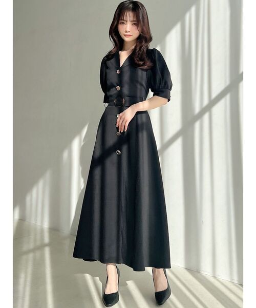 RESEXXY（リゼクシー）の「フロントボタンテーラードワンピース（ワンピース・レディース・ブラック/ピンク/ブルー/アイボリー・FREE）」の11枚目の写真