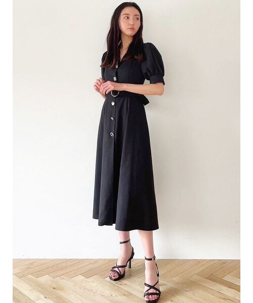 RESEXXY（リゼクシー）の「フロントボタンテーラードワンピース（ワンピース・レディース・ブラック/ピンク/ブルー/アイボリー・FREE）」の17枚目の写真