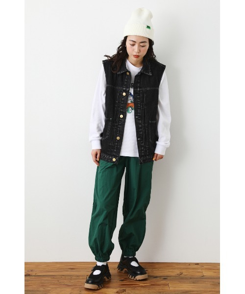 RODEO CROWNS WIDE BOWL(ロデオクラウンズワイドボウル)の「SHARE EASY TRACK PANTS(その他パンツ・レディース・ブルー/ブラック/パープル/グリーン・MEDIUM/LARGE)」の7枚目の写真