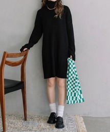 Flugge | turtleneck mini knit OP/タートルネックミニニットワンピース(ワンピース)