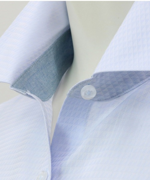 TOKYO SHIRTS（トウキョウシャツ）の「形態安定ノーアイロン レギュラー 長袖ビジネスワイシャツ（ビジネスシャツ・レディース・ライトブルー・XS/S/M/L/LL/XL）」の4枚目の写真