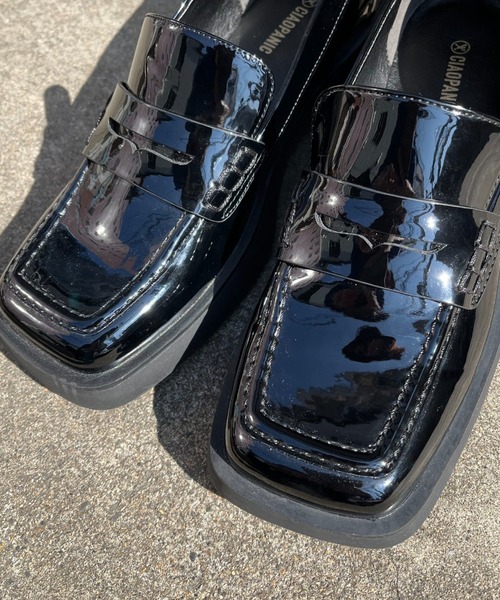 CIAOPANIC（チャオパニック）の「スクエアボリュームローファー（ローファー・レディース・ブラック/ベージュ・LARGE/SMALL/MEDIUM）」の15枚目の写真