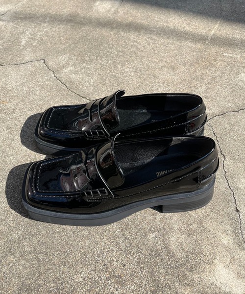 CIAOPANIC（チャオパニック）の「スクエアボリュームローファー（ローファー・レディース・ブラック/ベージュ・LARGE/SMALL/MEDIUM）」の12枚目の写真