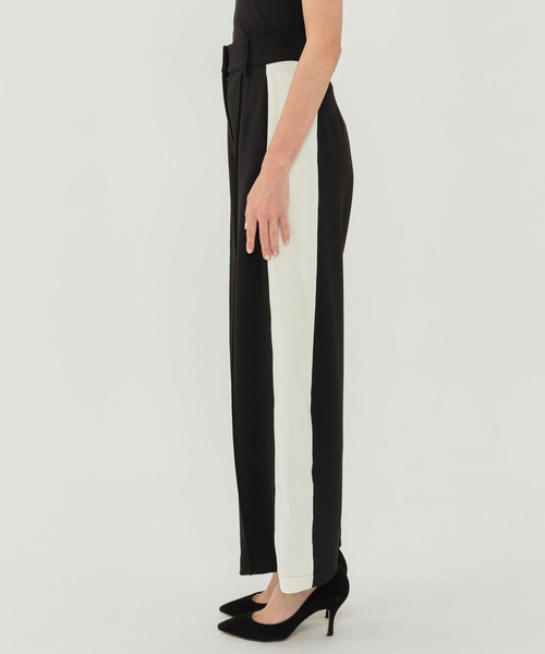 CITY TOKYO（シティトウキョウ）の「サイドラインジョーゼットカットパンツ（スラックス・レディース・サックスブルー/グレー/ブラック/ブラック系その他・1/2）」の10枚目の写真