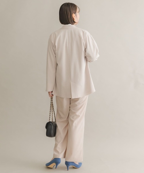 F by ROSSO（エフバイロッソ）の「F by ROSSO　オーバージャケット（テーラードジャケット・レディース・ブラック/ライトベージュ・FREE）」の17枚目の写真