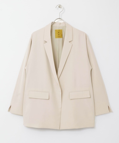 F by ROSSO（エフバイロッソ）の「F by ROSSO　オーバージャケット（テーラードジャケット・レディース・ブラック/ライトベージュ・FREE）」の22枚目の写真