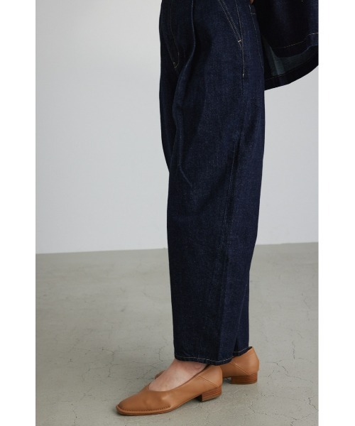 STYLEMIXER(スタイルミキサー)の「ラウンドタックデニム(デニムパンツ・レディース・インディゴブルー・MEDIUM/SMALL/X-SMALL)」の5枚目の写真