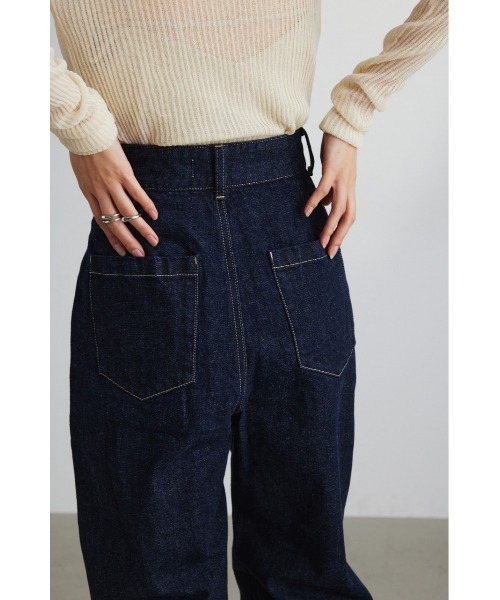 STYLEMIXER(スタイルミキサー)の「ラウンドタックデニム(デニムパンツ・レディース・インディゴブルー・MEDIUM/SMALL/X-SMALL)」の8枚目の写真