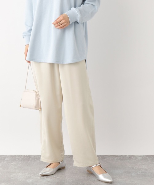 LEPSIM(レプシィム)の「ツヤサテンイージーパンツ 179313(その他パンツ・レディース・アイボリー/カーキ/ブラック/ライトピンク・FREE)」の19枚目の写真