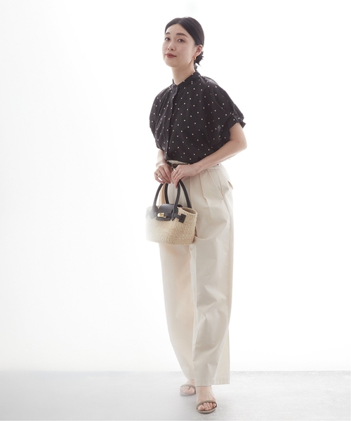 journal standard L'essage（ジャーナルスタンダードレサージュ）の「《追加》タックスリーブシャツ（シャツ/ブラウス・レディース・コバルトブルー/クリアブルー/ブラック系その他/ブラウン/ホワイト系その他・FREE）」の6枚目の写真