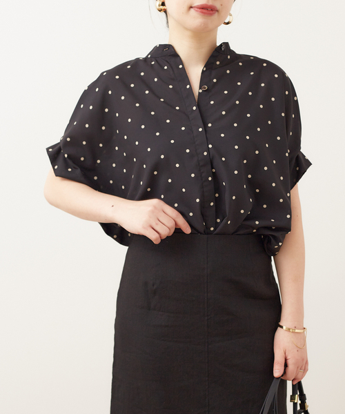 journal standard L'essage（ジャーナルスタンダードレサージュ）の「《追加》タックスリーブシャツ（シャツ/ブラウス・レディース・コバルトブルー/クリアブルー/ブラック系その他/ブラウン/ホワイト系その他・FREE）」の15枚目の写真