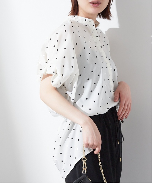 journal standard L'essage（ジャーナルスタンダードレサージュ）の「《追加》タックスリーブシャツ（シャツ/ブラウス・レディース・コバルトブルー/クリアブルー/ブラック系その他/ブラウン/ホワイト系その他・FREE）」の19枚目の写真