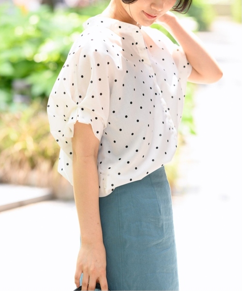 journal standard L'essage（ジャーナルスタンダードレサージュ）の「《追加》タックスリーブシャツ（シャツ/ブラウス・レディース・コバルトブルー/クリアブルー/ブラック系その他/ブラウン/ホワイト系その他・FREE）」の21枚目の写真
