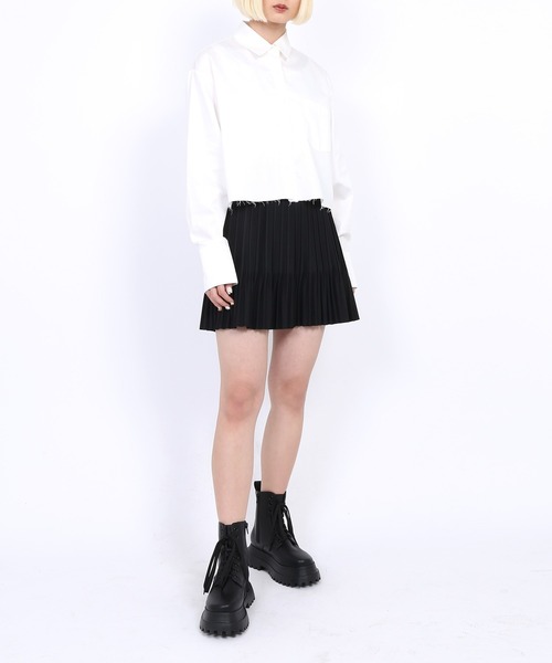 PUNYUS(プニュズ)の「クリスタルプリーツフレアミニスカート(スカート・レディース・ブラック・4/2/3/1)」の3枚目の写真