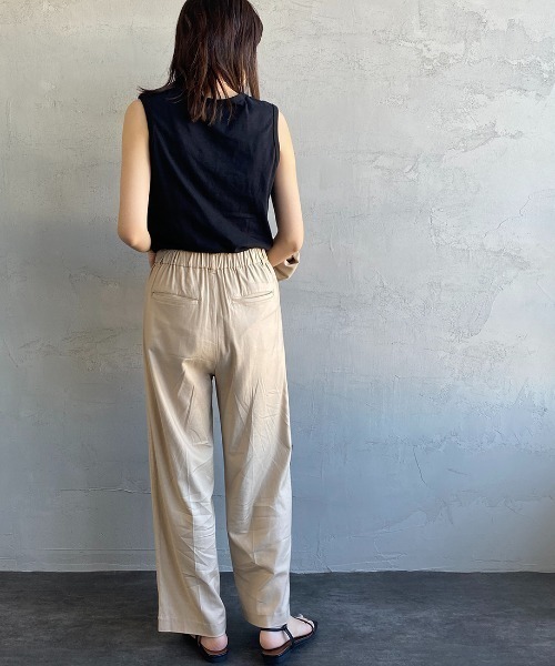 HANES（ヘインズ）の「[HANES/ヘインズ] UNDIES リサイクルコットン ノースリーブTシャツ（Tシャツ/カットソー・レディース・ホワイト/ブラック・F）」の22枚目の写真