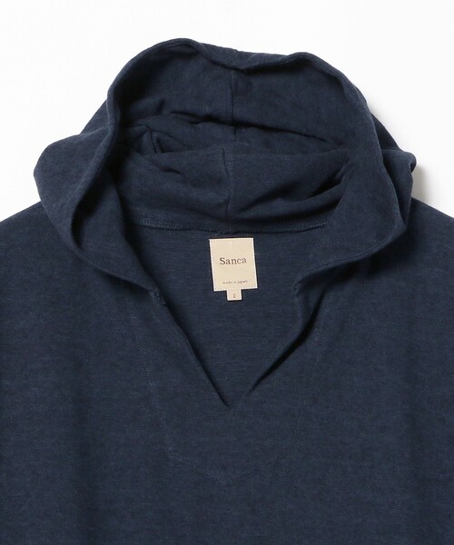 Sanca（サンカ）の「Sanca / MINI PILE MEX HOODIE（パーカー・メンズ・オリーブ/ネイビー・3/2）」の4枚目の写真