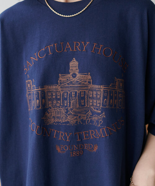 DISCOAT（ディスコート）の「【WEB限定】モチーフ刺繍ロゴTシャツ《ユニセックス》（Tシャツ/カットソー・レディース・チャコールグレー/ホワイト/ネイビー・FREE）」の17枚目の写真