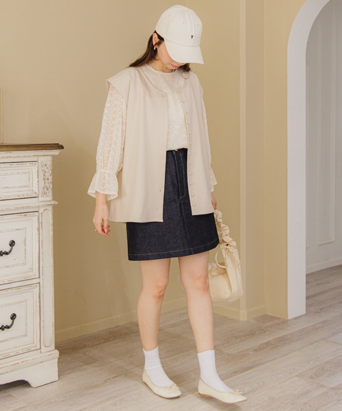 flower（フラワー）の「テンダーエンブロイダリーブラウス（シャツ/ブラウス・レディース・オレンジ/カーキ・FREE）」の16枚目の写真