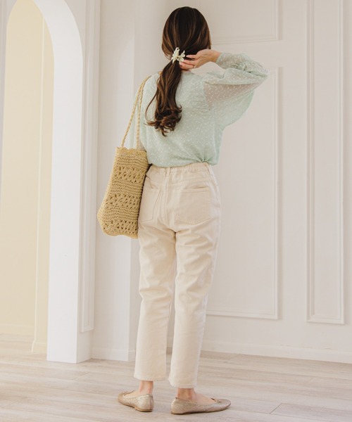 flower（フラワー）の「テンダーエンブロイダリーブラウス（シャツ/ブラウス・レディース・オレンジ/カーキ・FREE）」の9枚目の写真