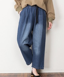 atONE 前バックルバルーンデニムパンツ